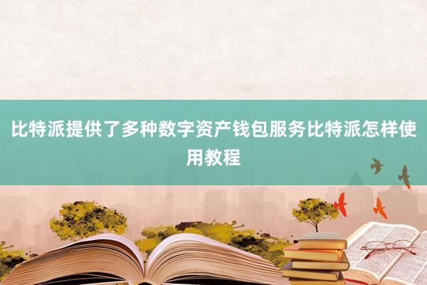 比特派提供了多种数字资产钱包服务比特派怎样使用教程