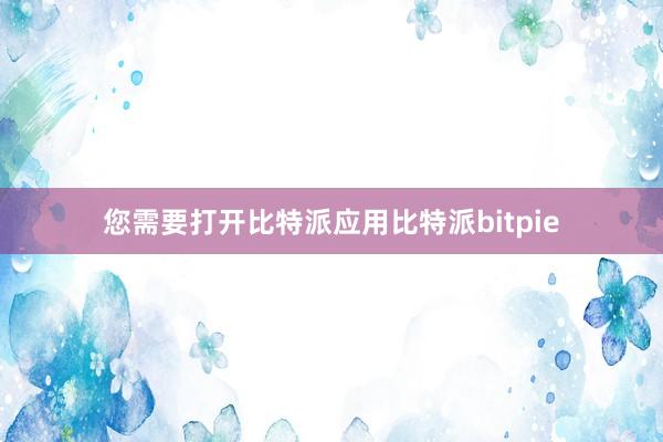 您需要打开比特派应用比特派bitpie