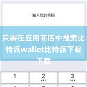 只需在应用商店中搜索比特派wallet比特派下载