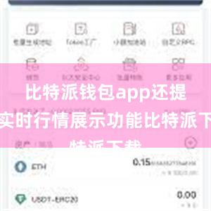 比特派钱包app还提供实时行情展示功能比特派下载