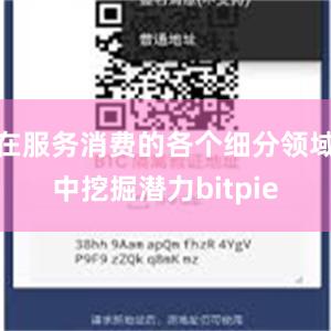 在服务消费的各个细分领域中挖掘潜力bitpie